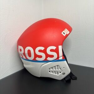 Rossignol Hero 9 FIS Helmet w/Chinguard-54‎ XS Snow Racing Winter Red White Blue